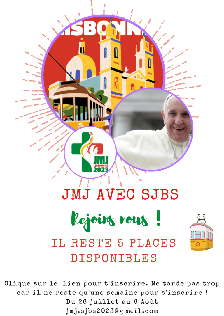 JMJ avec SJBS – du 26 juillet au 6 août 2023